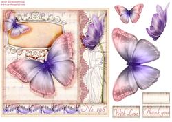 Vintage Music Butterfly Topper