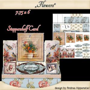 Stepper Shelf Card Flowers