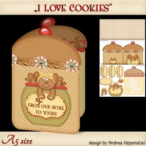 Christmas Shape Card Ginger Jar Cookie