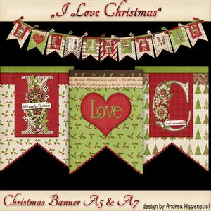Banner I Love Christmas