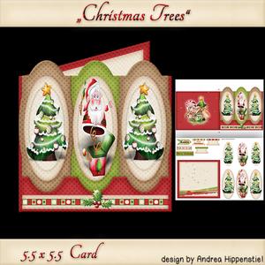 Christmas Tree Card 5.5 x 5.5