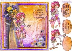 7.5 x 7.5 Card Topper There is No Place Like Home