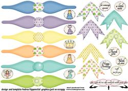 Paper Bows 2 x 2.5 6