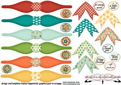 Paper Bows 2 x 2.5 7
