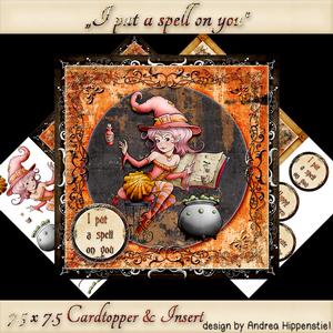7.5 x 7.5 Card Topper Halloween