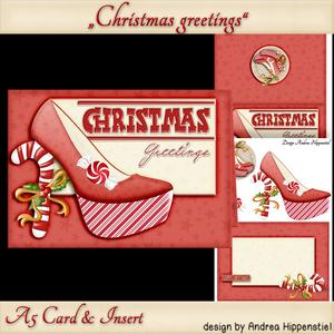 A5 Christmas Greetings Card