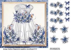 7.5 x 7.5 Card Topper Winter Wedding