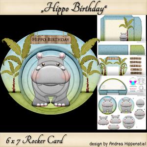 Rocker Card Hippo