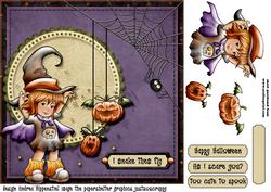 7.5 x 7.5 Cardtopper Am I Scare You