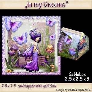 7.5 x 7.5 Cardtopper with Matching Gable Box in My Dreams