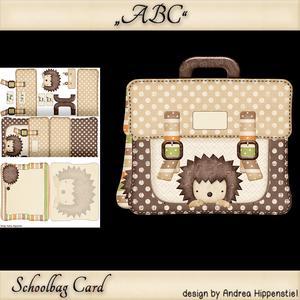 Schoolbag Card Hedgehog