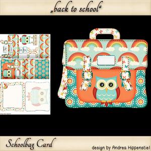 Schoolbag Card Owl