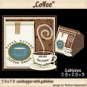 Gablebox and Cardtopper Coffee