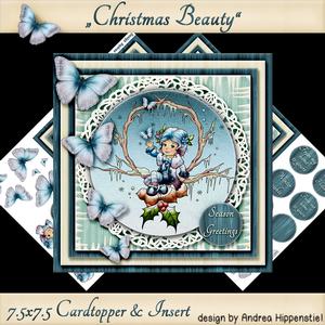 Cardtopper with Matching Insert Christmas Beauty