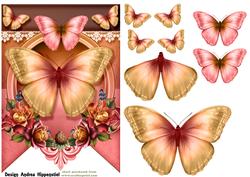 Banner Topper Yellow Butterfly