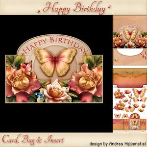 Plaque Card with Bag Butterfly