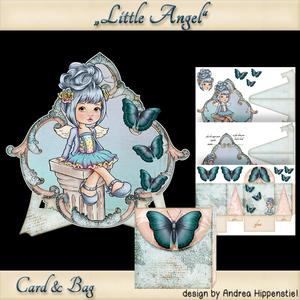 Card with Stand and Minibag Little Angel
