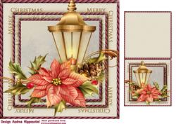 7.5" Card Topper & Gifttag Christmas 1