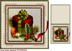 7.5" Card Topper & Gifttag Christmas 3