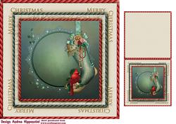 7.5" Card Topper & Gifttag Christmas 12