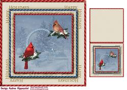 7.5" Card Topper & Gifttag Christmas 13