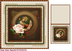 7.5" Card Topper & Gifttag Christmas 18