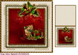 7.5" Card Topper & Gifttag Christmas 19