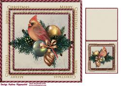 7.5" Card Topper & Gifttag Christmas 22
