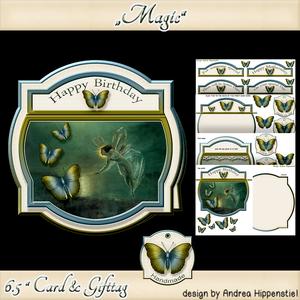 Shape Card with Gifttag Fairy
