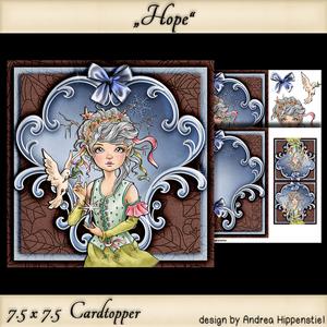 7.5 x 7.5 Card Topper Hope