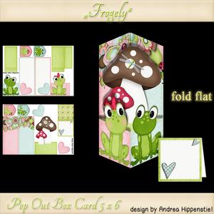 Pop Out Box Card Frogely