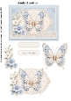 Just For You – Elegant BlueButterfly Greeting Card