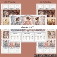 Calendar 2027 Woman in beautiful Clothes