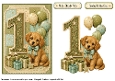 Number Card Birthday boy 1