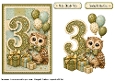 Number Card Birthday boy 3