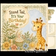 Birthday with Giraffe
