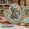 Rocker Card cute Racoon