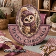 Rocker Card cute Owl