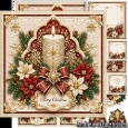 Candle Poinsettia classic
