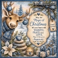 **Christmas Moose** blue