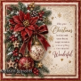 ** Nostalgie Christmas ** dark red