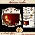 Shape Card with Gifttag Christmas Candles