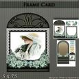 Wonderful Floral Frame Card Girl 4