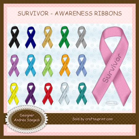 Survivor Awareness Ribbons