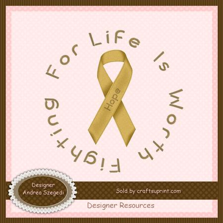 Hope - Gold Awareness Ribbon