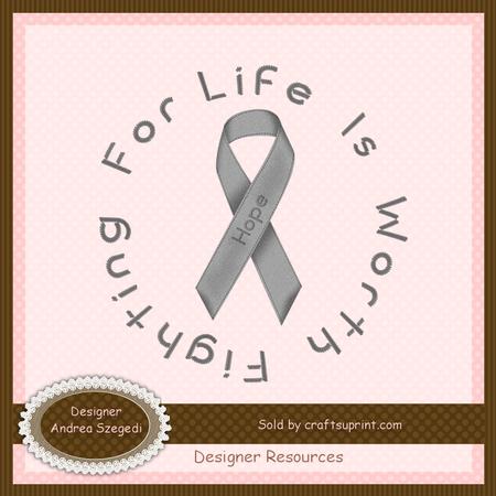 Hope - Grey Awareness Ribbon