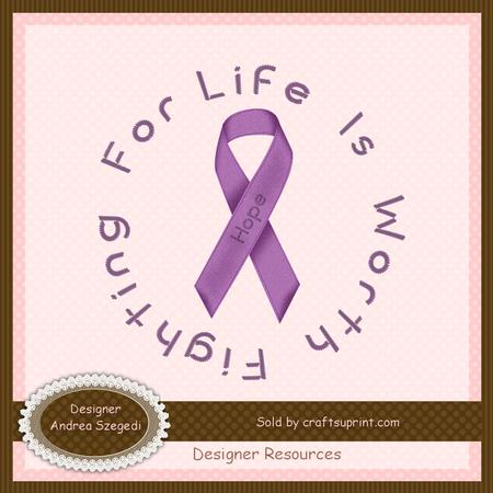Hope - Lavender Awareness Ribbon
