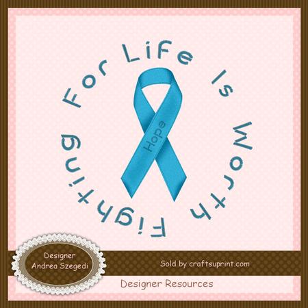 Hope - Light Blue Awareness Ribbon