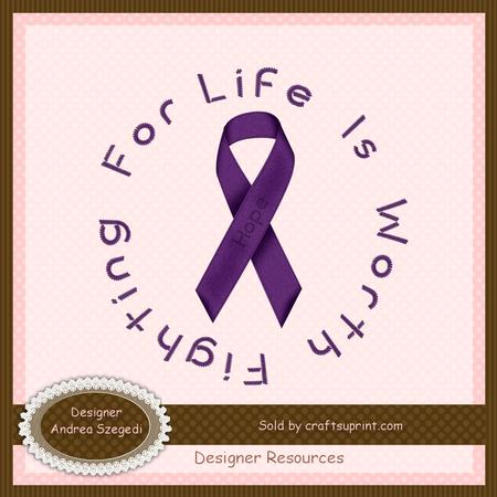 Hope - Purple Awareness Ribbon