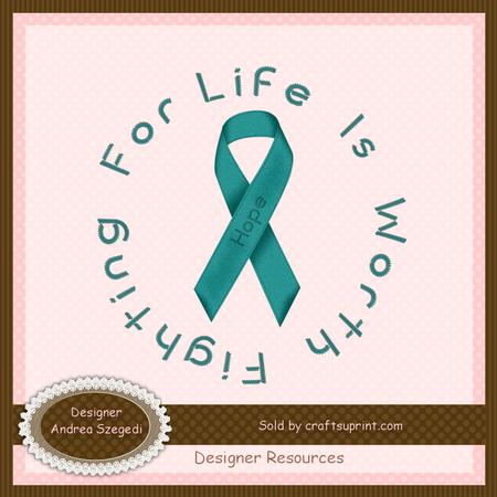 Hope - Teal Awareness Ribbon